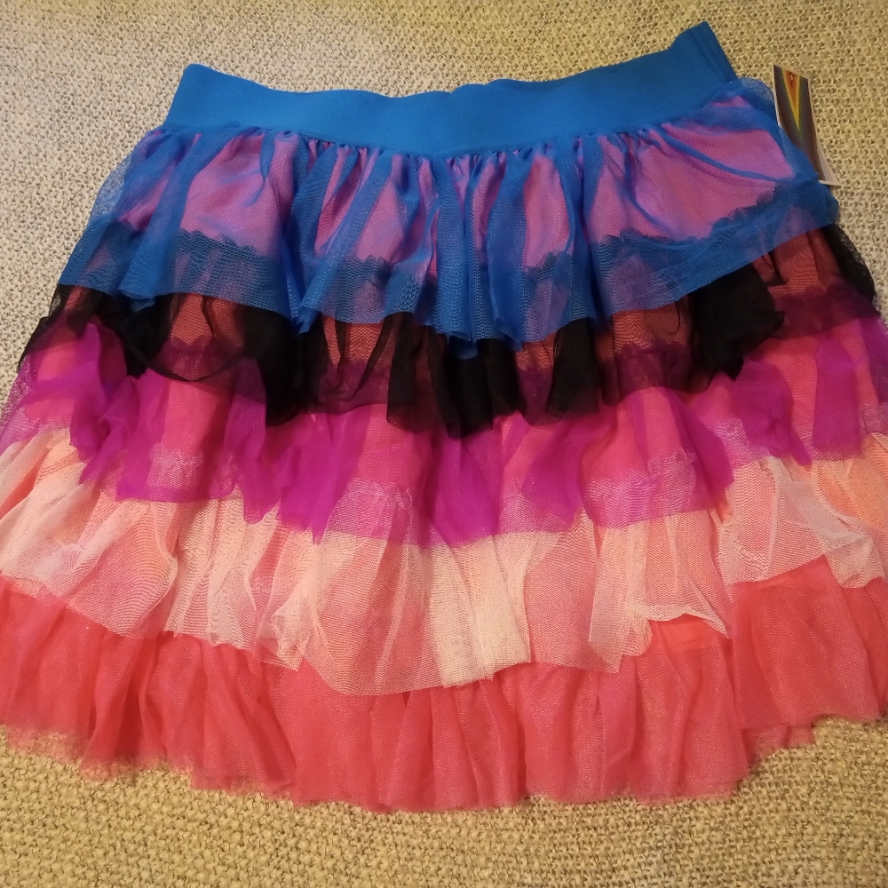 NWT Pride Adult High-Rise Festival Mini Skirt